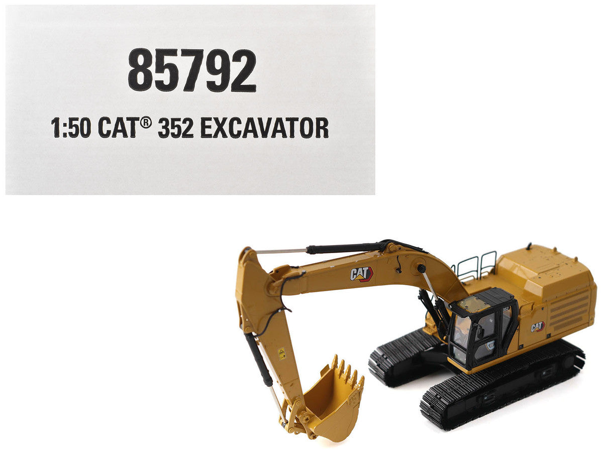 CAT Caterpillar 352 Next Generation Excavator Yellow "High Line" Series 1/50 Diecast Model by Diecast Masters Diecast Masters