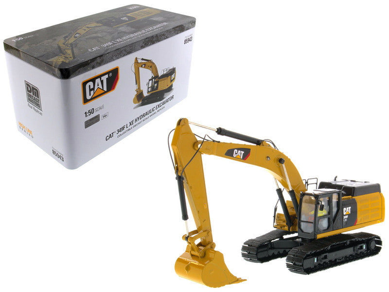 CAT Caterpillar 349F L XE Hydraulic Excavator with Operator "High Line" Series 1/50 Diecast Model by Diecast Masters Diecast Masters