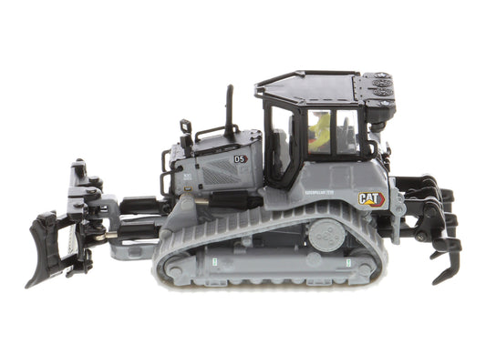CAT Caterpillar D5 Track-Type Dozer "Centennial" Gray with Operator "High Line Series" 1/87 (HO) Diecast Model by Diecast Masters