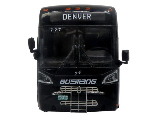 MCI D4520 Commuter Coach Bus "Bustang - Colorado Department of Transportation" Black "The Bus & Motorcoach Collection" Limited Edition to 504 pieces Worldwide 1/87 (HO) Scale Diecast Model by Iconic Replicas Iconic Replicas