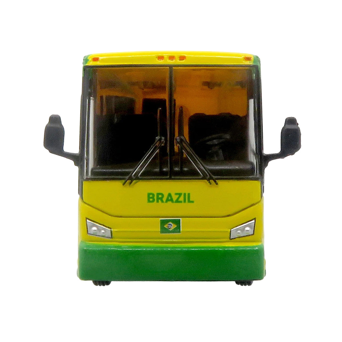 Van Hool CX-45 Coach Bus "Brazil National Football Team" Yellow and Green with Graphics "International Federation of the Global Game" Series Limited Edition to 504 pieces Worldwide 1/87 (HO) Diecast Model by Iconic Replicas Iconic Replicas