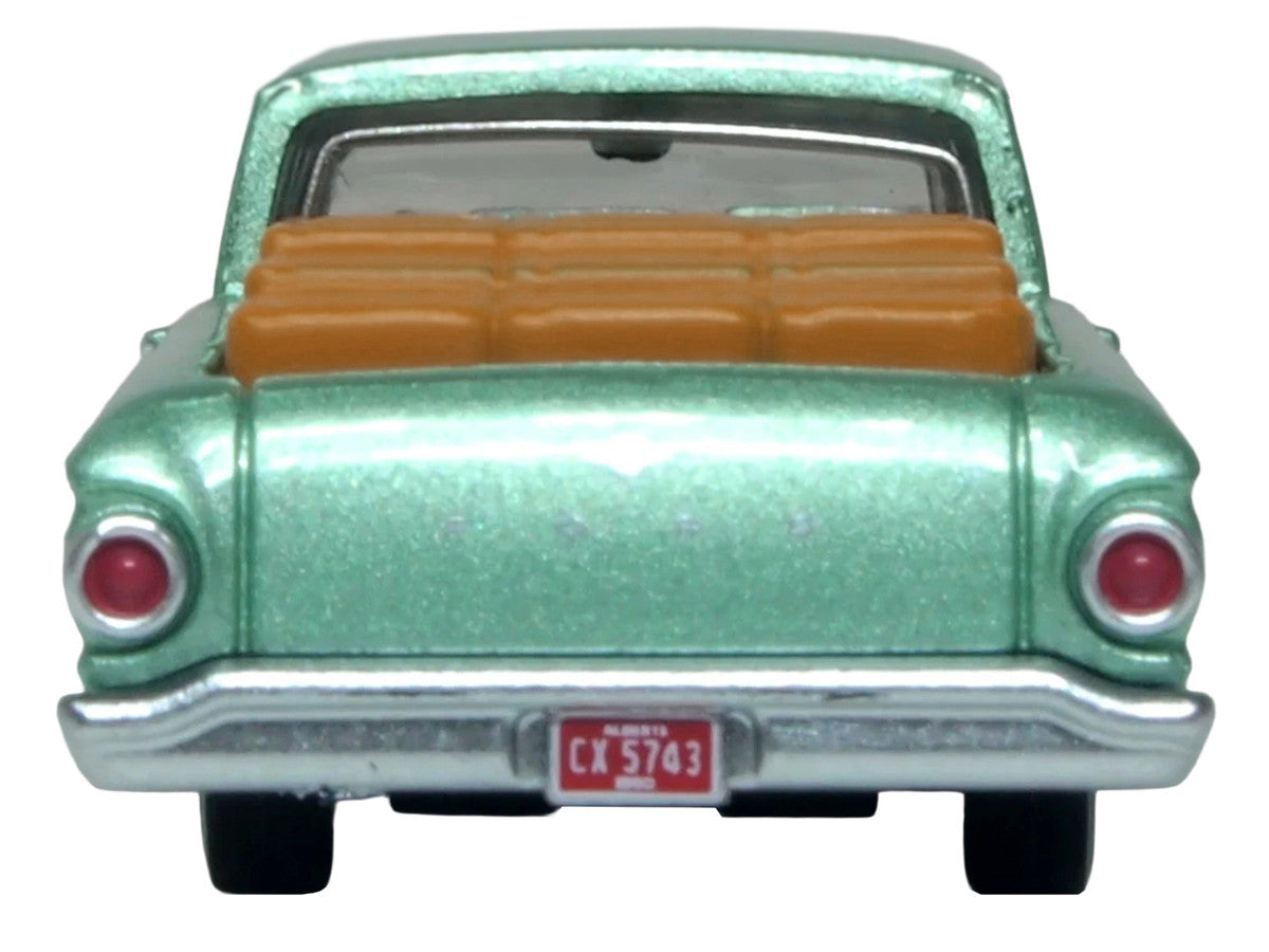 1960 Ford Falcon Ranchero Meadowvale Green Metallic with Load of Boxes 1/87 (HO) Scale Diecast Model Car by Oxford Diecast Oxford Diecast