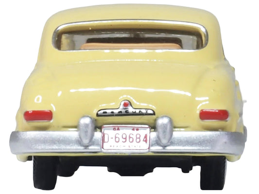 1949 Mercury 8 Coupe Calabash Yellow 1/87 (HO) Scale Diecast Model Car by Oxford Diecast-1