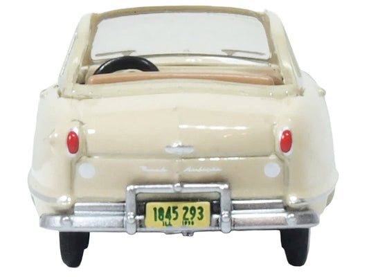 1950 Nash Rambler Custom Landau Convertible (Open) Champagne Ivory 1/87 (HO) Scale Diecast Model Car by Oxford Diecast Oxford Diecast
