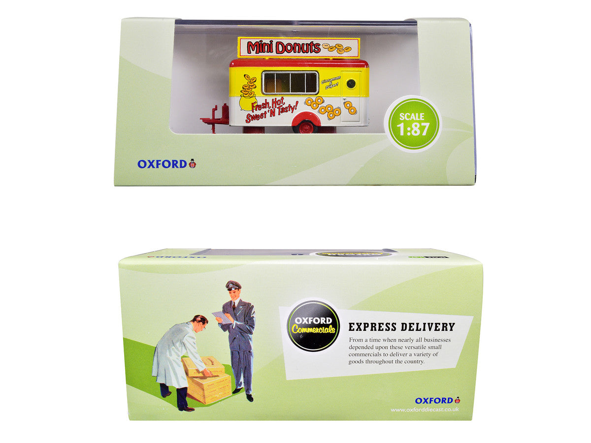 Mobile Food Trailer "Mini Donuts" 1/87 (HO) Scale Diecast Model by Oxford Diecast Oxford Diecast