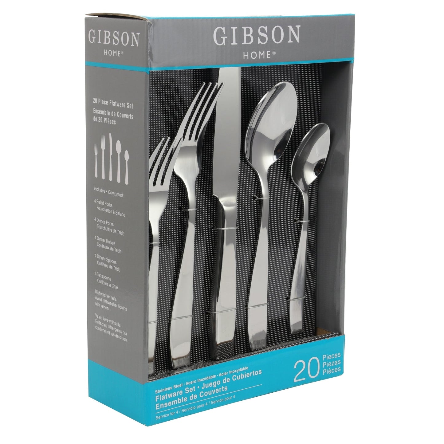 Gibson Castleford 20 Peice Flatware Set W2B