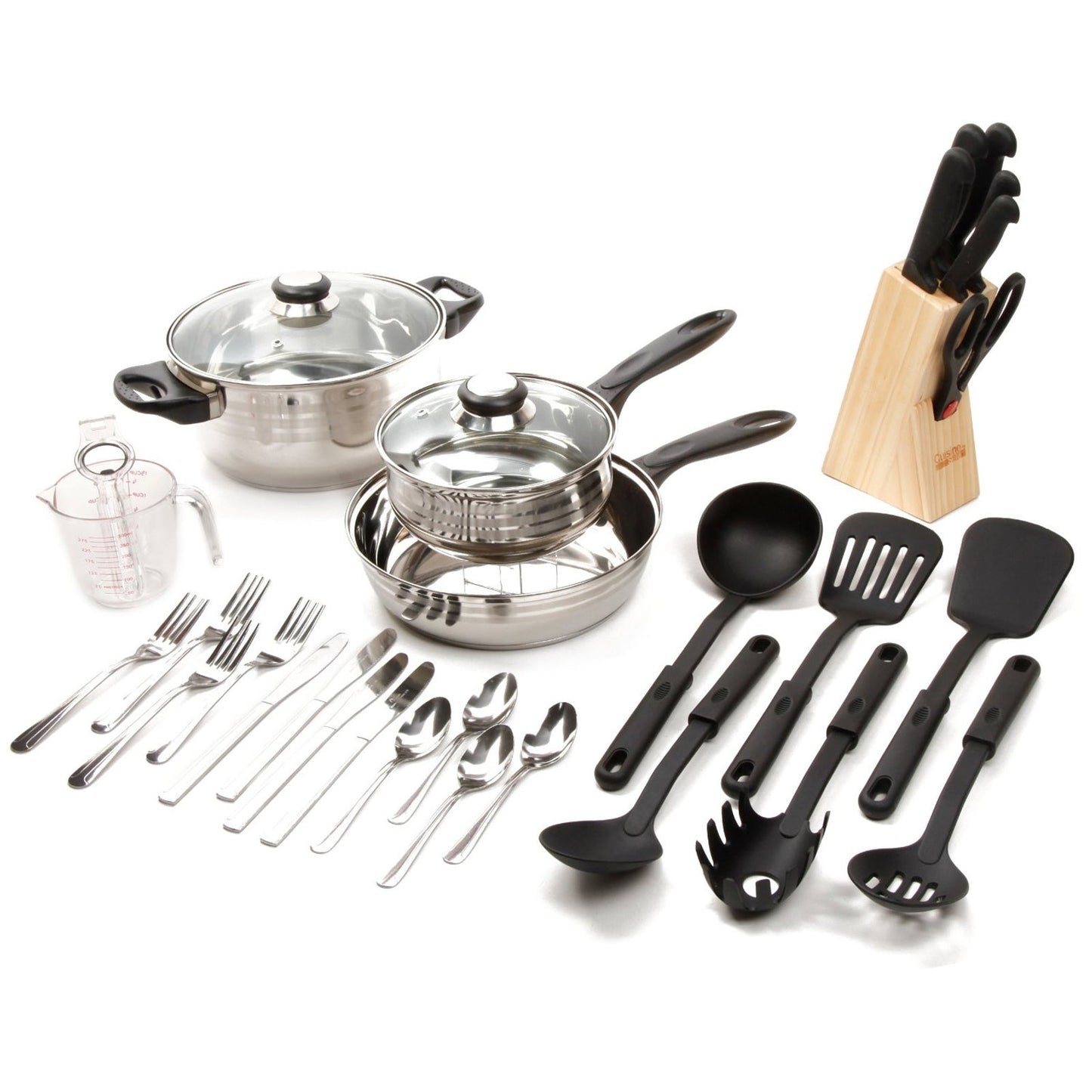 Gibson Total Kitchen Lybra 32-Piece Cookware Combo Set W2B