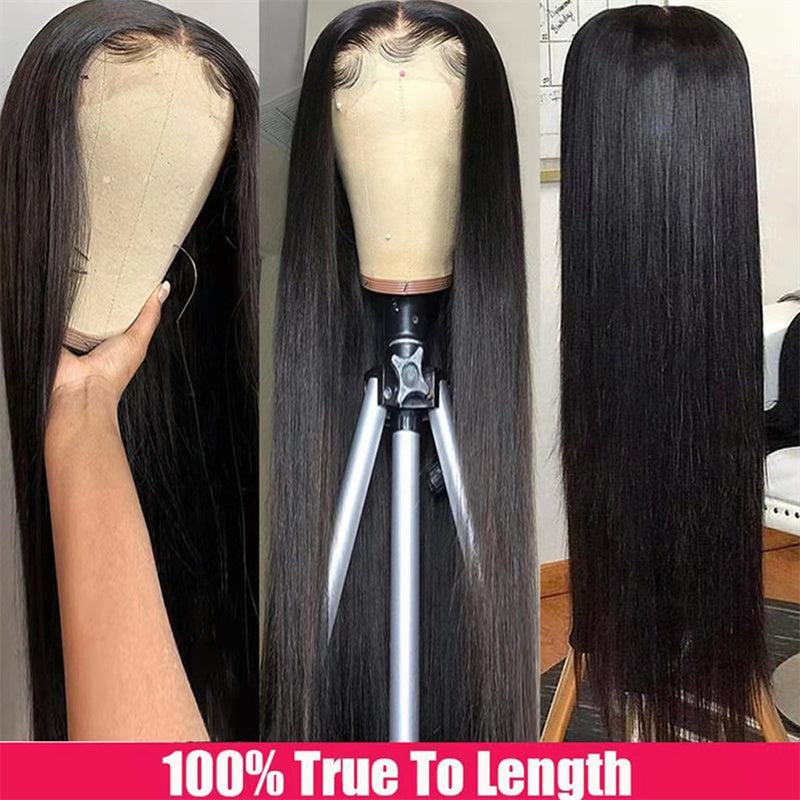 Women's Fashion Simple Human Hair Straight Wig LadyShow.Store