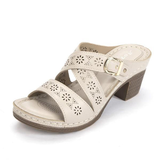 Women's Chunky Heel Sandals - Casual PU Summer 2024 Best YouTube Store