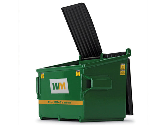 Refuse Trash Bin "Waste Management" Green Version D 1/34 Diecast Model by First Gear First Gear