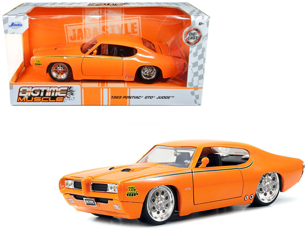 1969 Pontiac GTO Judge Pro Stock Orange 1/24 Diecast Car Model by Jada Jada