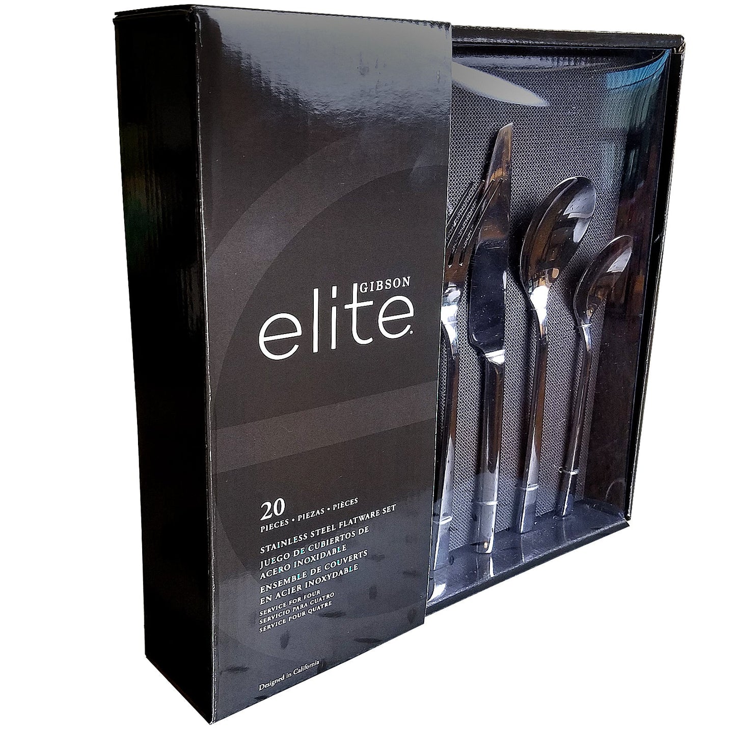 Gibson Elite Sparland 20 Piece Stainless Steel Flatware Set W2B