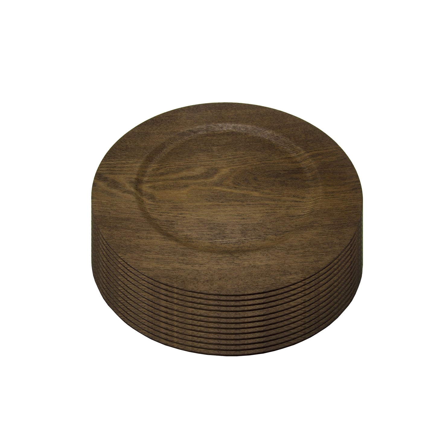 Gibson Home Feri 13" Wooden Skin Luxe Chargers, Set of 12 W2B