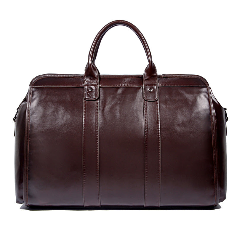 Large Capacity Genuine Leather Travel Luggage Bag Cowhide Handbag CJD