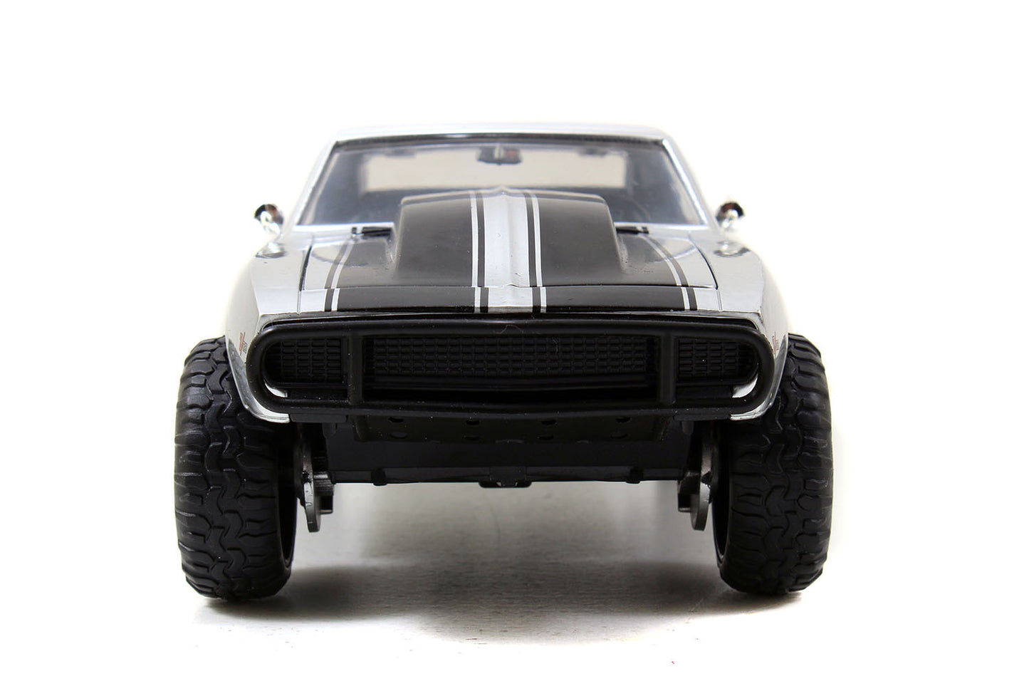 Roman's Chevrolet Camaro Z/28 Silver "Fast & Furious 7" Movie 1/24 Diecast Model Car by Jada