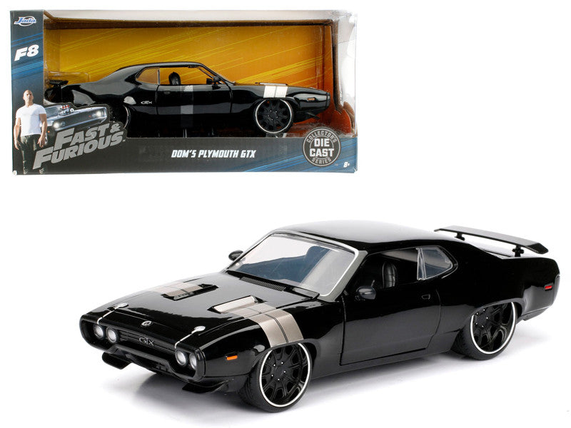 Dom's Plymouth GTX Fast & Furious F8 "The Fate of the Furious" Movie 1/24 Diecast Model Car by Jada Jada