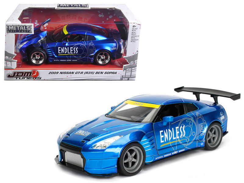 2009 Nissan GT-R (R35) Ben Sopra Blue JDM Tuners 1/24 Diecast Model Car by Jada Jada