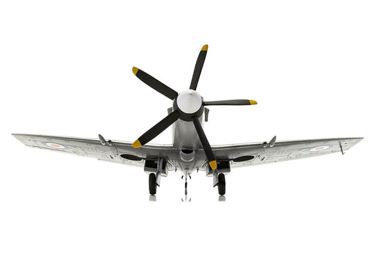 Level 2 Model Kit Supermarine Spitfire FR Mk.XIV Fighter Aircraft with 2 Scheme Options 1/48 Plastic Model Kit by Airfix-1
