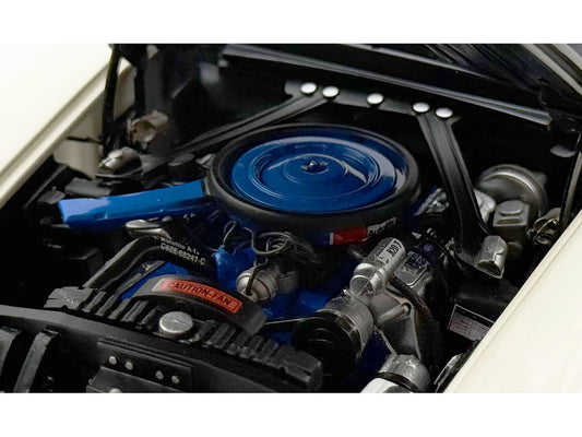 1969 Ford Mustang BOSS 429 "KK1201 Prototype - Unrestored Barn Find" White with Black Hood Limited Edition to 360 pieces Worldwide 1/18 Diecast Model Car by ACME Acme