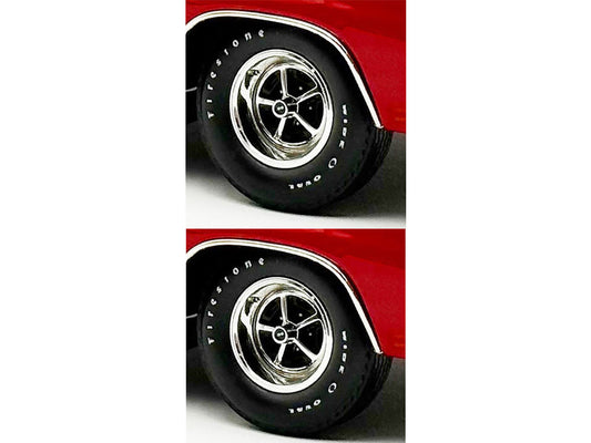 "Super Sport" Wheel and Tire Set of 4 pieces from "1970 Chevrolet Chevelle SS" for 1/18 Scale Models by ACME Acme