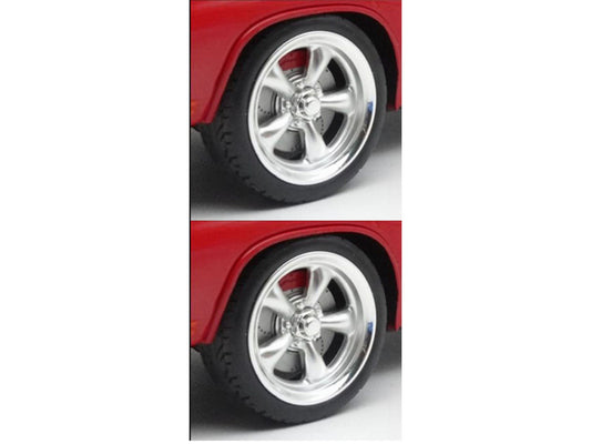 "Torque Thrust" Wheel and Tire Set of 4 pieces from "1967 Chevrolet C-10 Custom Pickup Truck" for 1/18 Scale Models by ACME-1