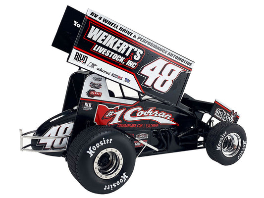 Winged Sprint Car #48 Danny Dietrich "Weikert's Livestock Inc." Gary Kauffman Racing (2024) 1/18 Diecast Model Car by ACME Acme