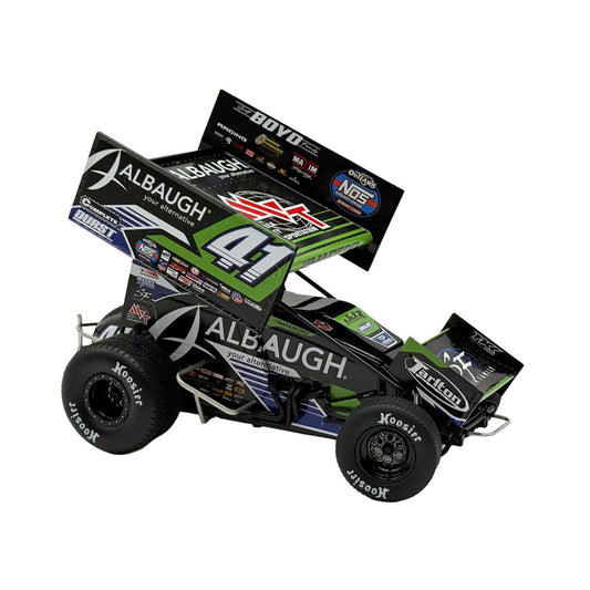 Winged Sprint Car #41 Carson Macedo "Albaugh" Jason Johnson Racing (2026) 1/18 Diecast Model Car by ACME Acme