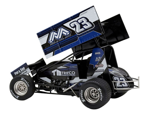 Winged Sprint Car #23 Chase Dietz "Treyco Manufacturing - Mountain Ridge Metals" (2026) 1/18 Diecast Model Car by ACME Acme