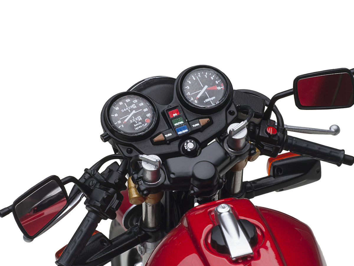 Honda CB750F Motorcycle Red with Helmet "Baribari Legend" (1986) OVA 1/12 Model by Autoart Autoart