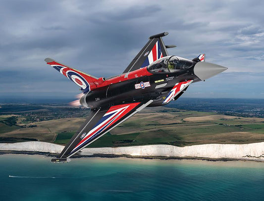 Eurofighter Typhoon FGR4 Aircraft "Blackjack RAF Typhoon Display Aircraft" (2022) British Royal Air Force "The Aviation Archive" Series 1/48 Diecast Model by Corgi-1
