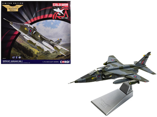 SEPECAT Jaguar GR.1 Aircraft "XX963/AL No.14 Squadron RAF Germany Bruggen" (1976) Royal Air Force "The Aviation Archive" Series 1/72 Diecast Model Car by Corgi Corgi