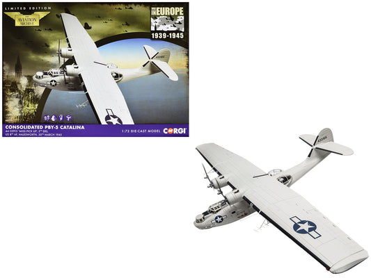 Consolidated PBY-5 Catalina Patrol Aircraft "Miss Pick Up 5th ERS 8th AF Halesworth" (1945) United States Army Air Forces "The Aviation Archive" Series 1/72 Diecast Model by Corgi