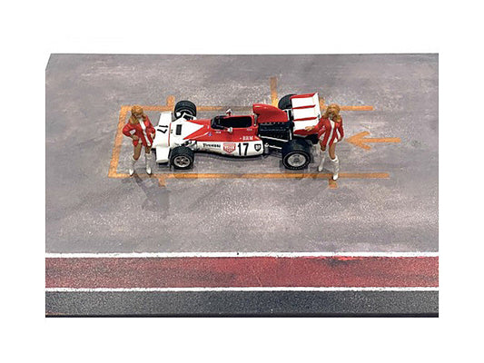 "Race Day" Two Diecast Figures Set 6 for 1/43 Scale Models by American Diorama American Diorama
