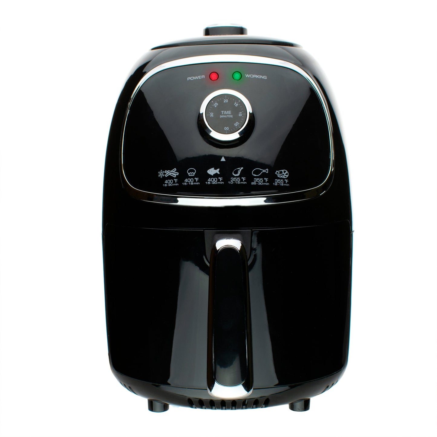Brentwood AF-202BK 2 Quart Small Electric Air Fryer Black with Timer and Temp Control W2B