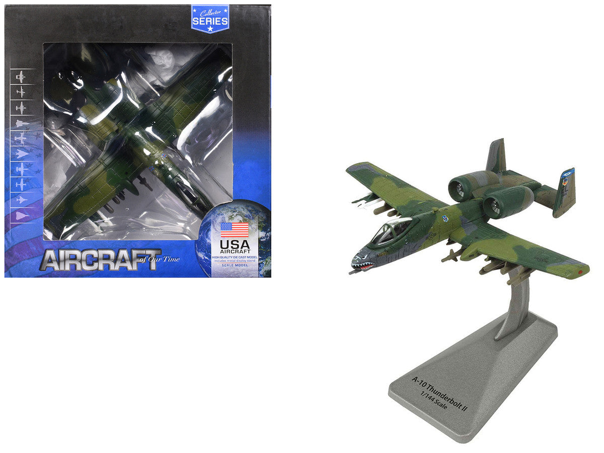 Fairchild Republic A-10 Thunderbolt II Aircraft "23rd TFW 74th TFS Flying Tigers" United States Air Force "Collector Series" 1/144 Diecast Model by Air Force 1 Air Force 1