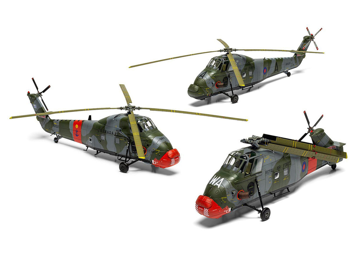 Level 2 Model Kit Westland Wessex HC.2 Helicopter with 3 Scheme Options 1/72 Plastic Model Kit by Airfix Airfix