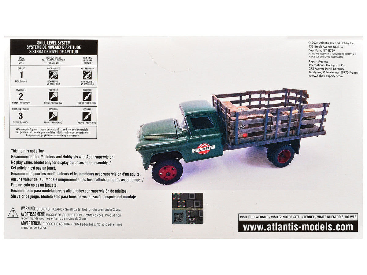 Skill 2 Model Kit 1955 Chevrolet 2-Ton Stake Truck 1/48 Scale Model by Atlantis Atlantis