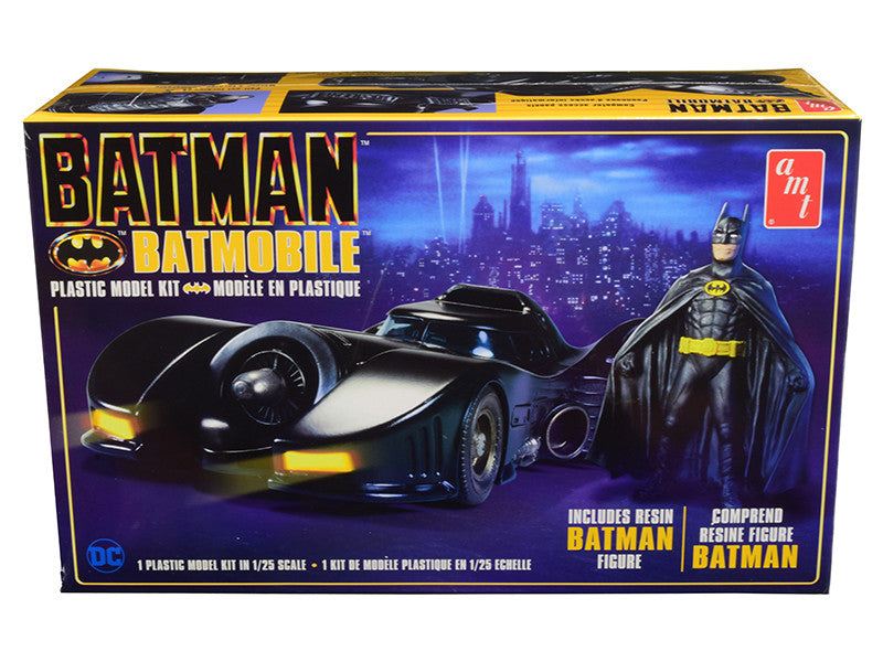 Skill 2 Model Kit Batmobile with Resin Batman Figurine "Batman" (1989) 1/25 Scale Model by AMT-0