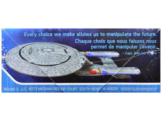 Skill 2 Model Kit U.S.S. Enterprise NCC-1701-D Space Ship "Star Trek: The Next Generation" (1987) TV Series 1/2500 Scale Model by AMT