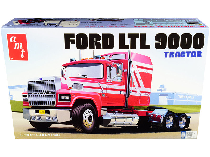 Skill 3 Model Kit Ford LTL 9000 Semi Tractor 1/24 Scale Model by AMT AMT