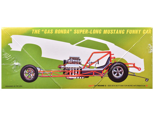 Skill 2 Model Kit 1969 Ford Mustang Longnose Funny Car "Gas Ronda" 1/25 Scale Model by AMT AMT
