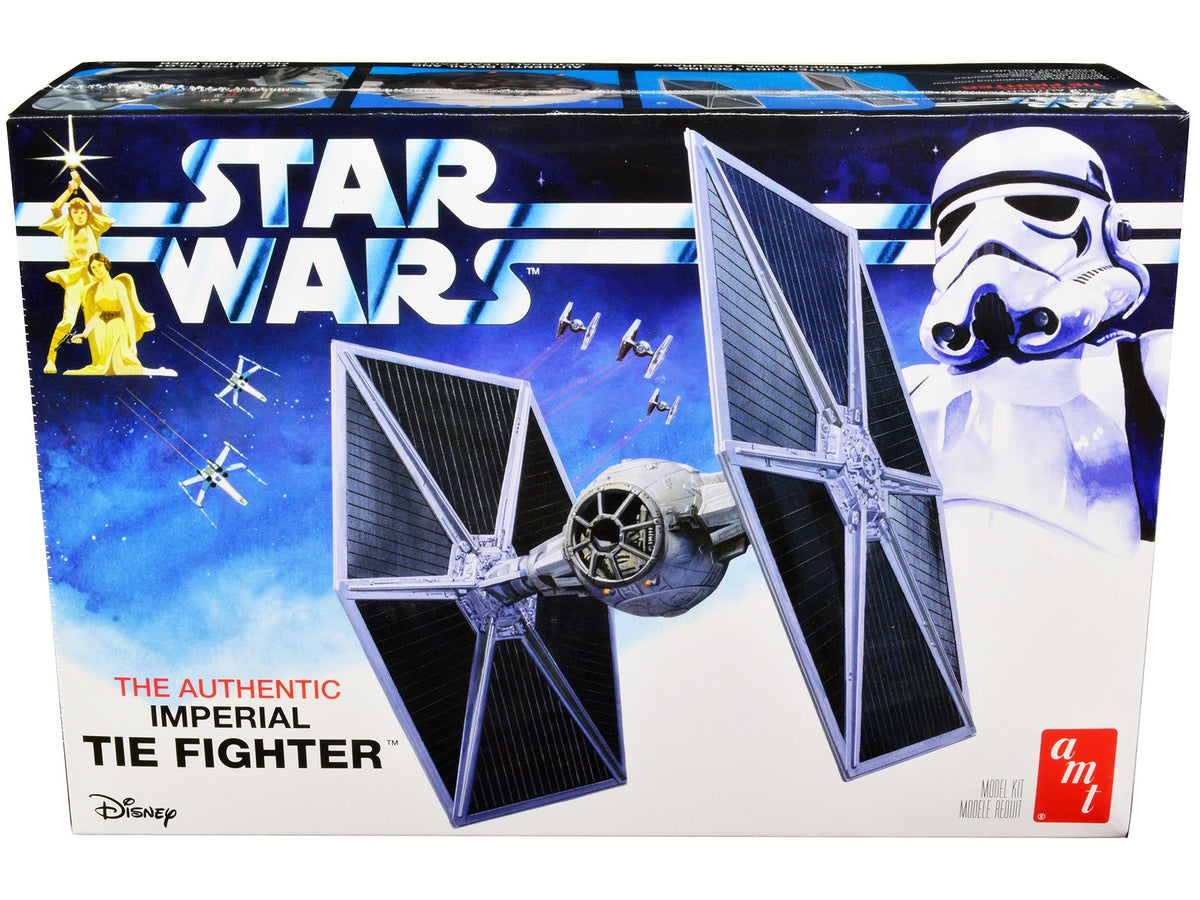 Skill 2 Model Kit Imperial Tie Fighter "Star Wars" (1977) Movie Model by AMT W2B