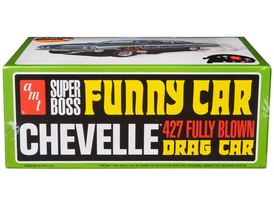 Skill 2 Model Kit 1965 Chevrolet Chevelle AWB Funny Car "Time Machine" 1/25 Scale Model by AMT AMT