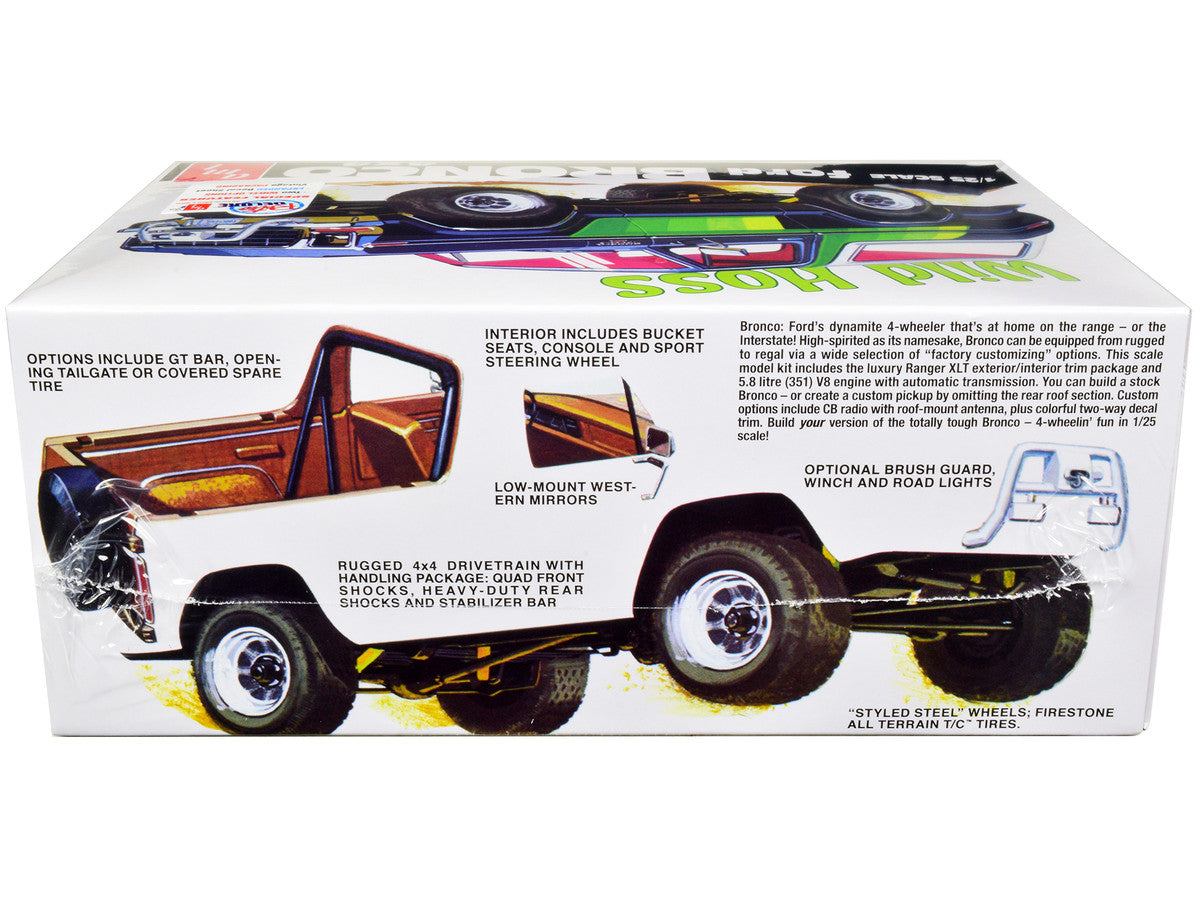 Skill 2 Model Kit Ford Bronco 4X4 "Wild Hoss" 1/25 Scale Model by AMT AMT