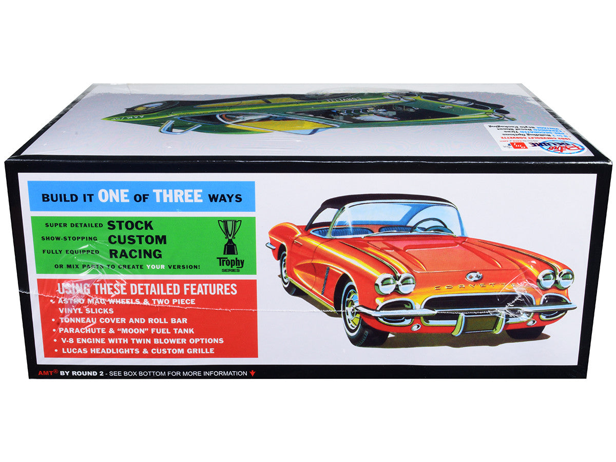 Skill 2 Model Kit 1962 Chevrolet Corvette 3 in 1 Kit 1/25 Scale Model by AMT AMT