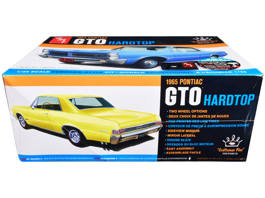 Skill 2 Model Kit 1965 Pontiac GTO Hardtop "Craftsman Plus" Series 1/25 Scale Model by AMT AMT