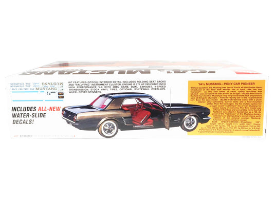 Skill 3 Model Kit 1964 1/2 Ford Mustang Coupe 60th Anniversary 1/16 Scale Model by AMT AMT