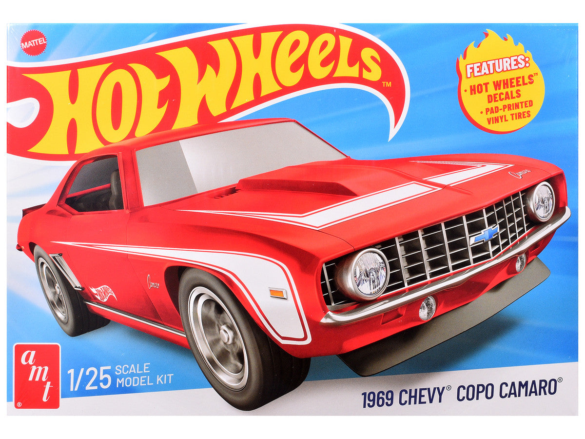 Skill 2 Model Kit 1969 Chevrolet COPO Camaro "Hot Wheels" 1/25 Scale Model by AMT AMT