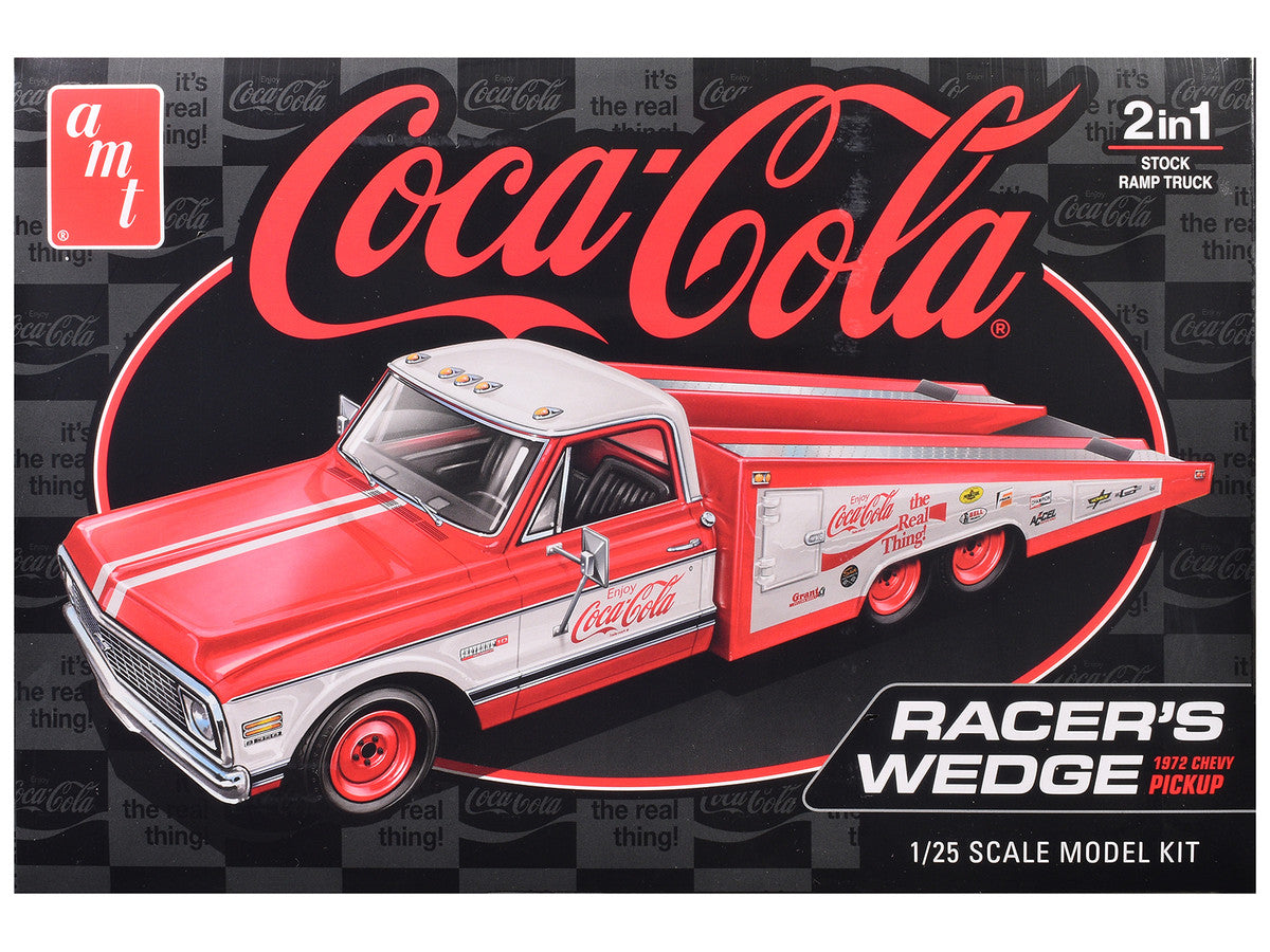Skill 2 Model Kit 1972 Chevrolet Pickup Truck "Racer's Wedge" 2-in-1 Kit "Coca-Cola" 1/25 Scale Model by AMT AMT