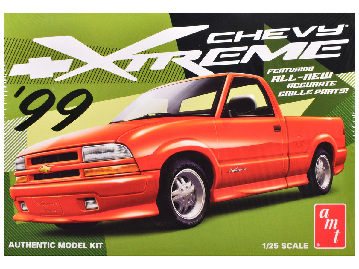 Skill 2 Model Kit 1999 Chevrolet S-10 Xtreme Pickup Truck 1/25 Scale Model by AMT AMT
